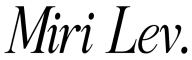 Miri Lev - מירי לב לוגו